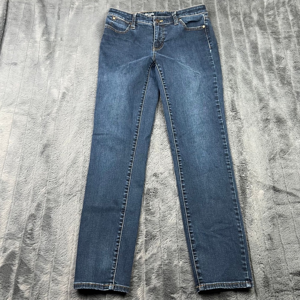 Talbots Flawless Slim Ankle Long Jeans Blue Denim Womens 4 Dark Wash 14064